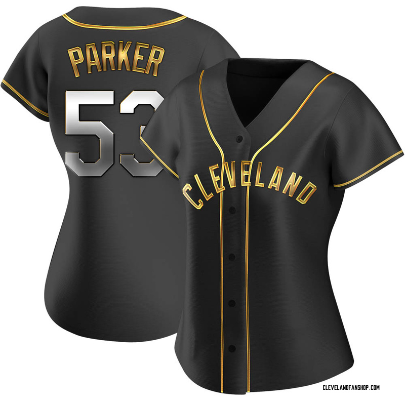 Blake Parker Women's Cleveland Indians Alternate Jersey - Black Golden  Replica