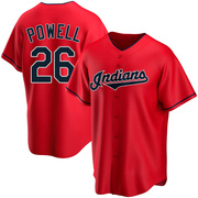 Boog Powell Men's Cleveland Guardians Alternate Jersey - Red Replica