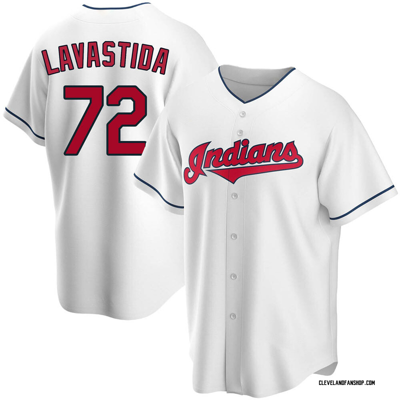 Bryan Lavastida Men's Cleveland Guardians Home Jersey - White Replica