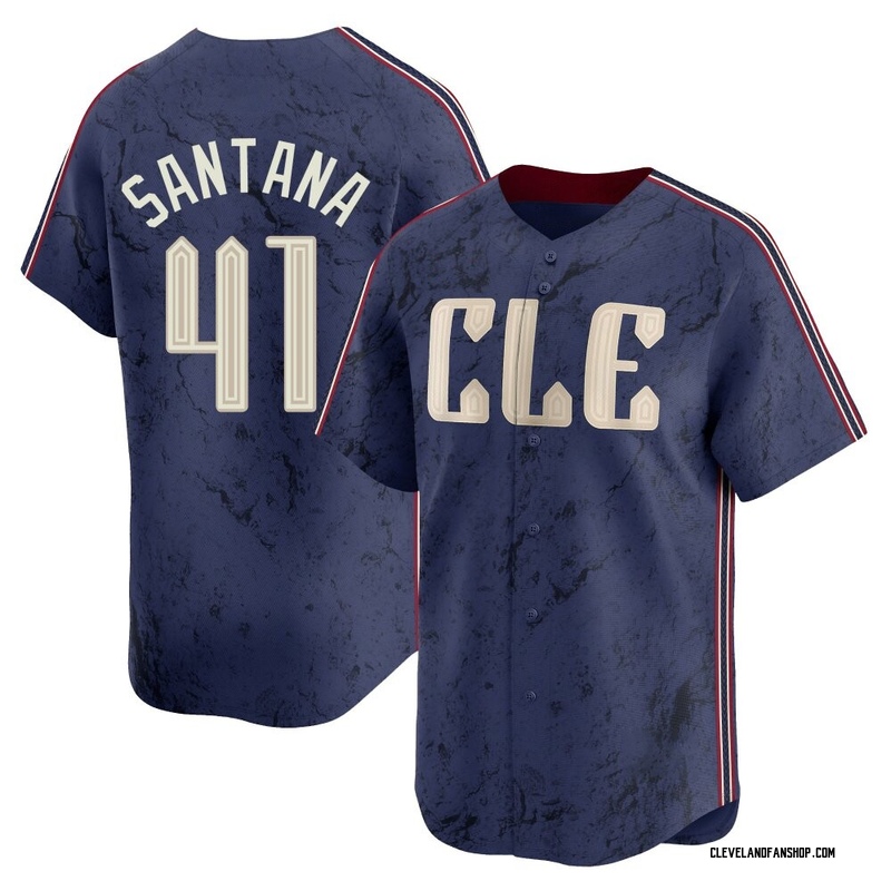 Carlos Santana Men's Cleveland Guardians 2024 City Connect Jersey - Navy Limited