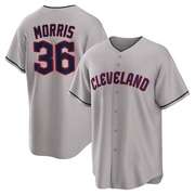 Cody Morris Men's Cleveland Guardians Road Jersey - Gray Replica