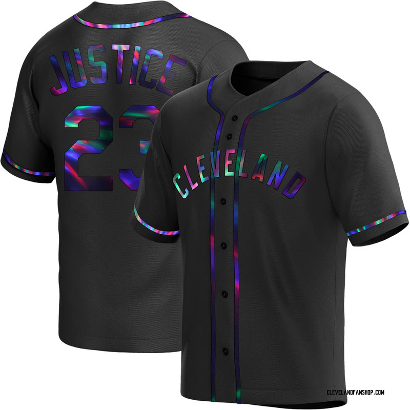 david justice indians jersey