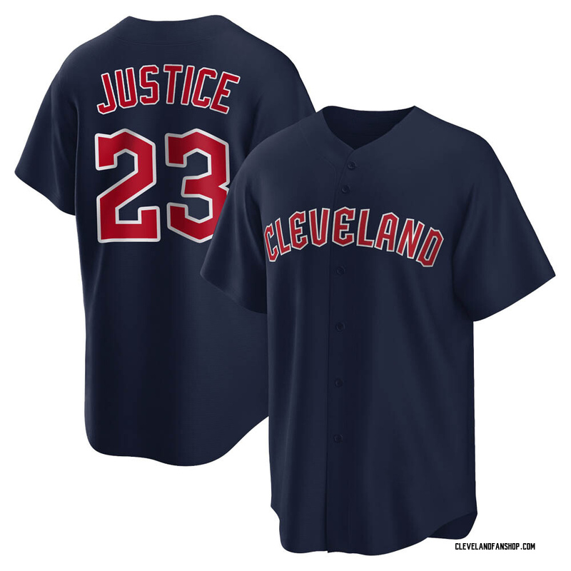 David Justice Youth Cleveland Guardians Alternate Jersey - Navy