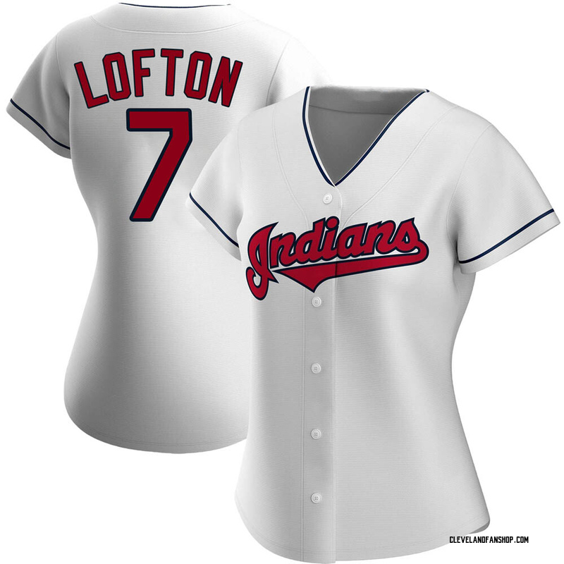 Kenny Lofton Women's Cleveland Guardians Home Jersey - White Authentic