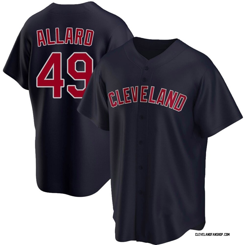 Kolby Allard Men's Cleveland Guardians Alternate Jersey - Navy Replica