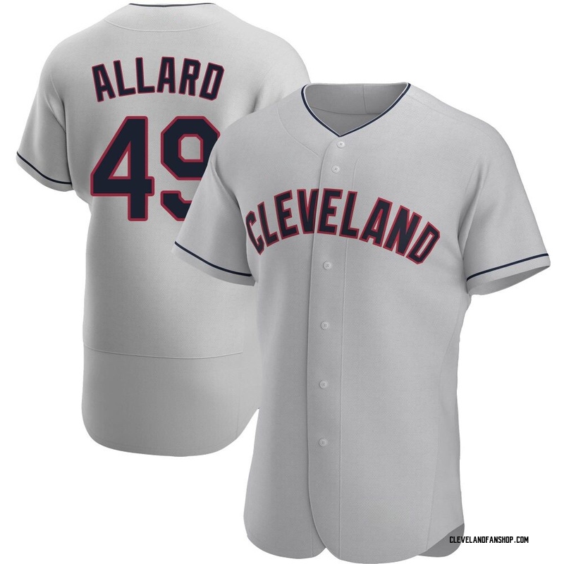 Kolby Allard Men's Cleveland Guardians Road Jersey - Gray Authentic