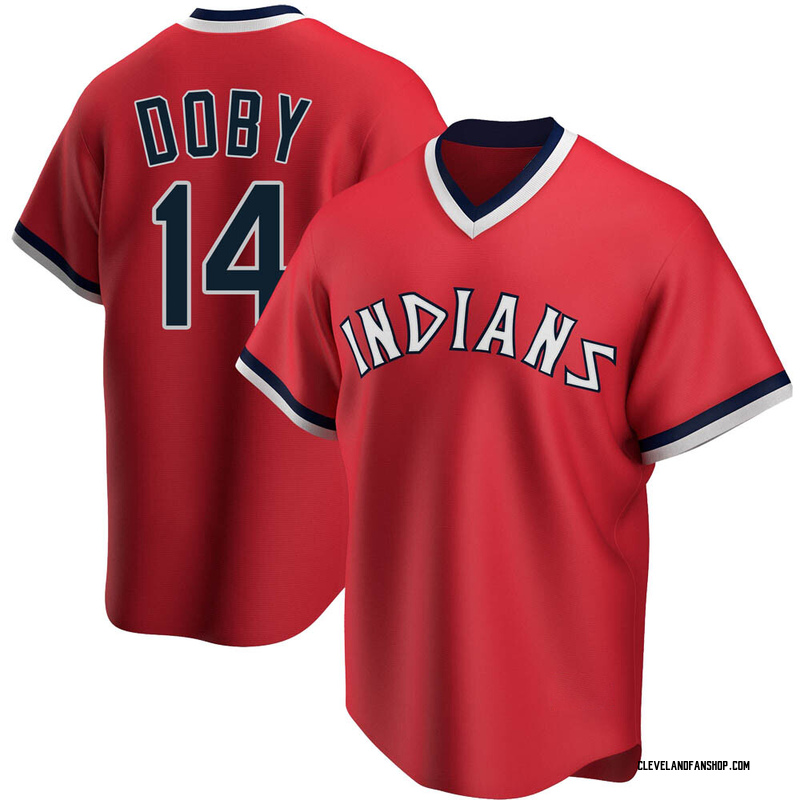 Larry Doby Men's Cleveland Guardians Road Cooperstown Collection