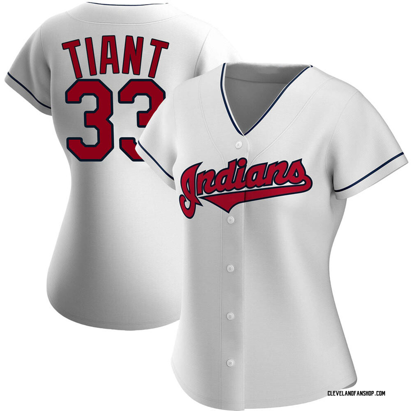 white cleveland indians shirt