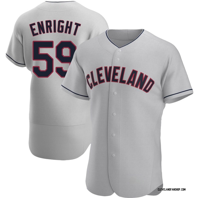 Nic Enright Men's Cleveland Guardians Road Jersey - Gray Authentic