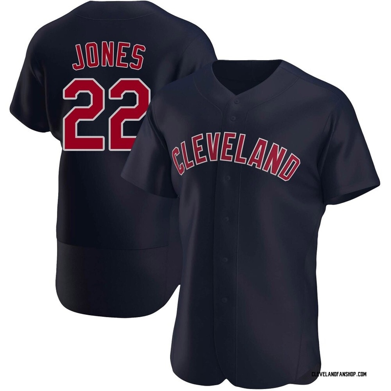 Nolan Jones Men's Cleveland Guardians Alternate Jersey - Navy Authentic