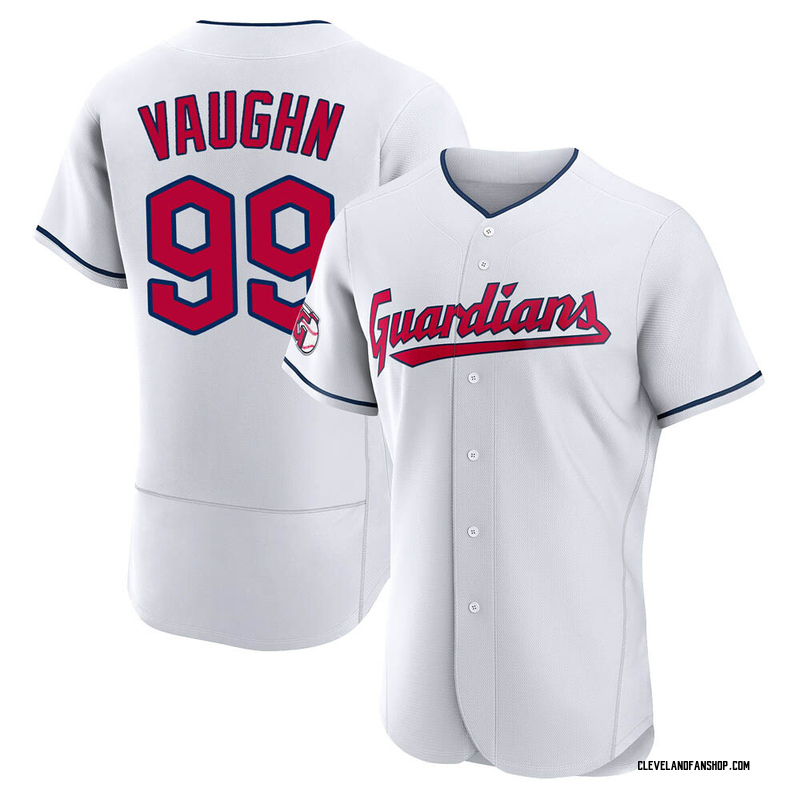 Ricky Vaughn Men's Cleveland Guardians Home Jersey - White Authentic