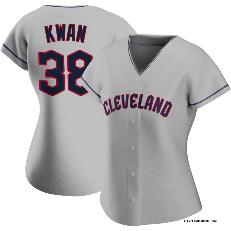 Steven Kwan Women's Cleveland Guardians Road Jersey - Gray Replica