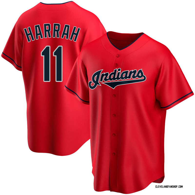 Toby Harrah Men's Cleveland Guardians Alternate Jersey - Red Replica